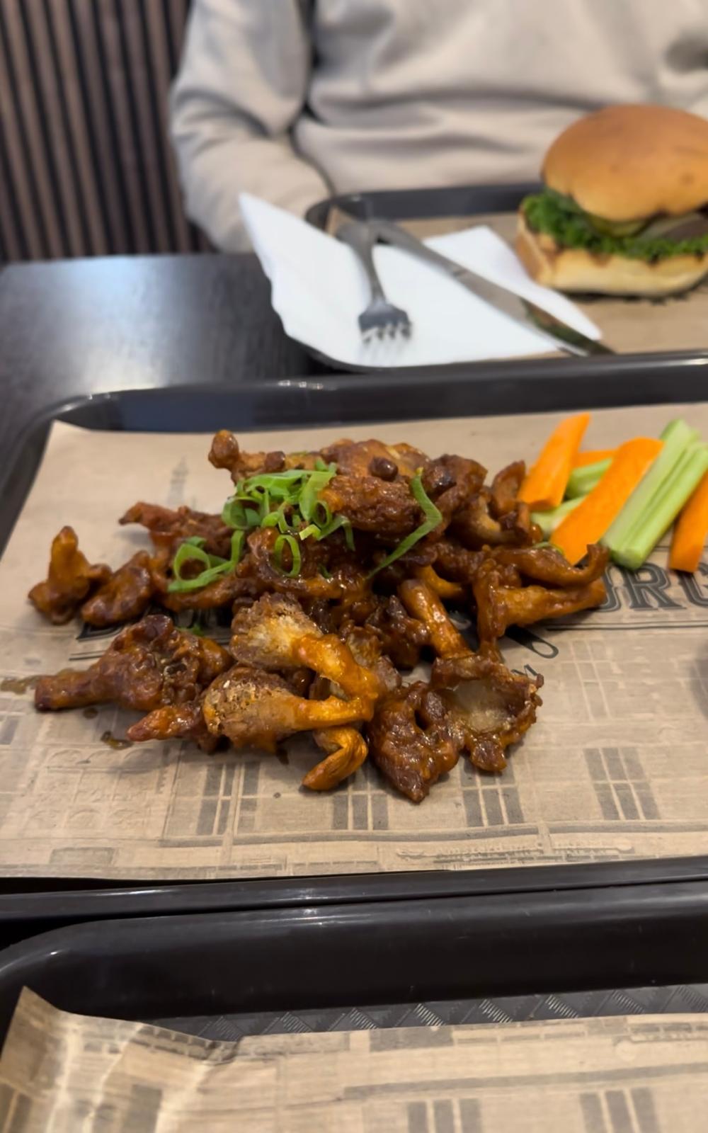 King Oyster mushrooms at Dandy Burger