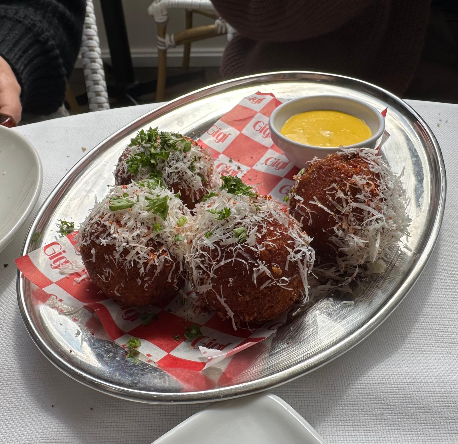 Arrancini at La Nostra Gigi