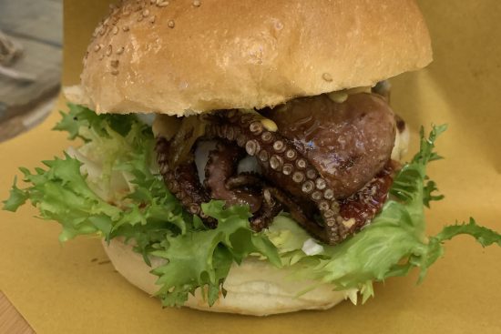 Octopus burger