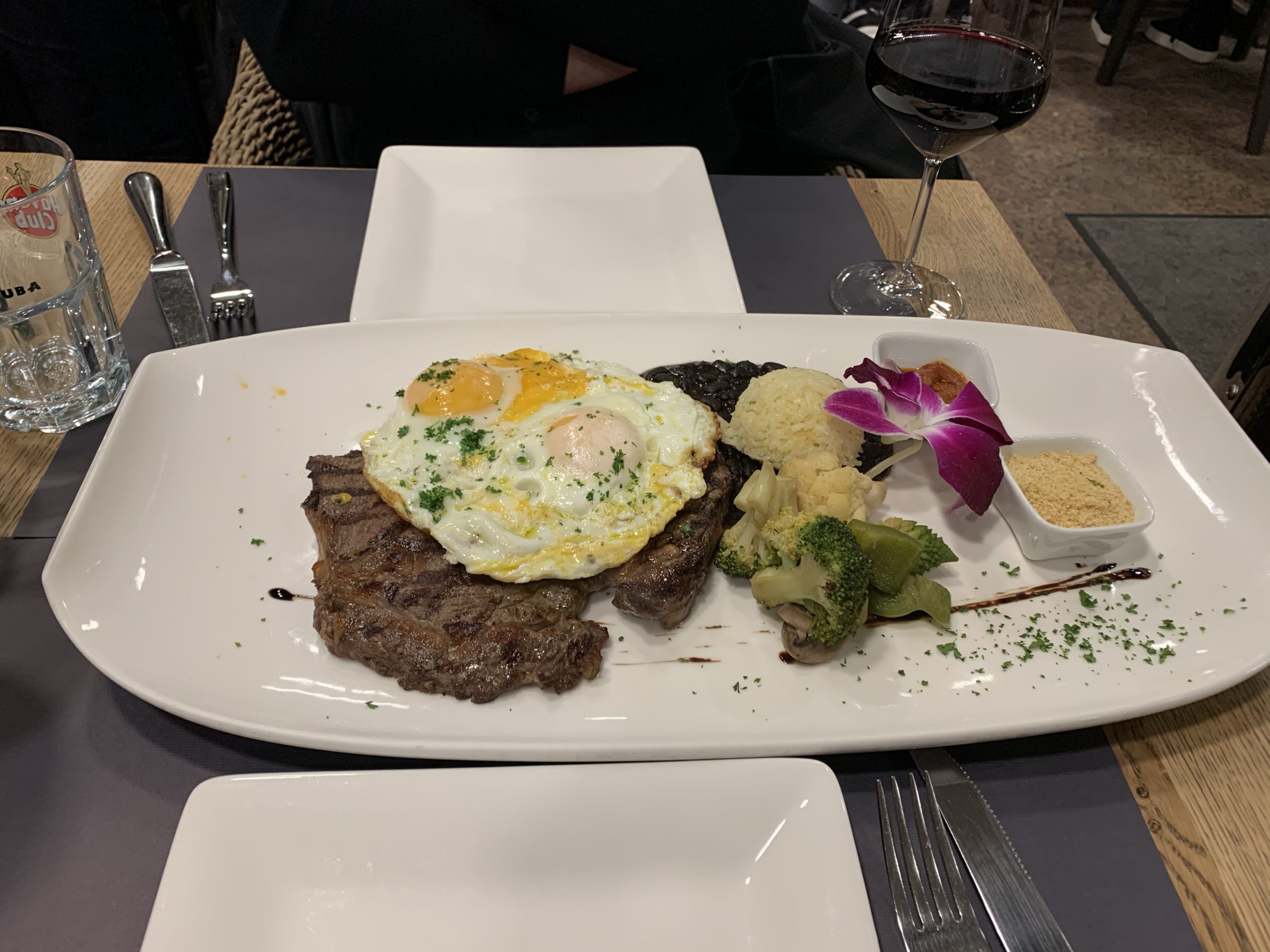 Mexican steak with eggs