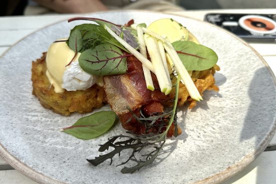 Rosti with bacon