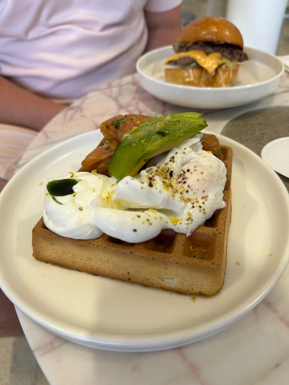 Herb waffle at The Shopkeeper & Co