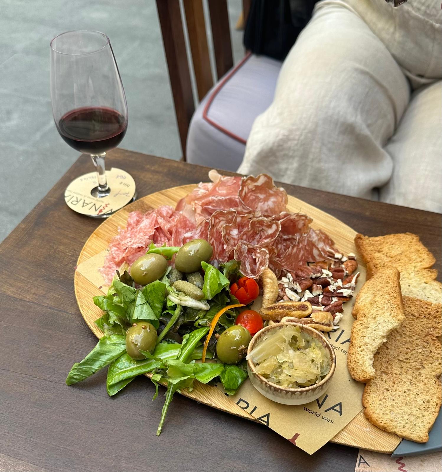 Wine and Charcuterie at Vinaria