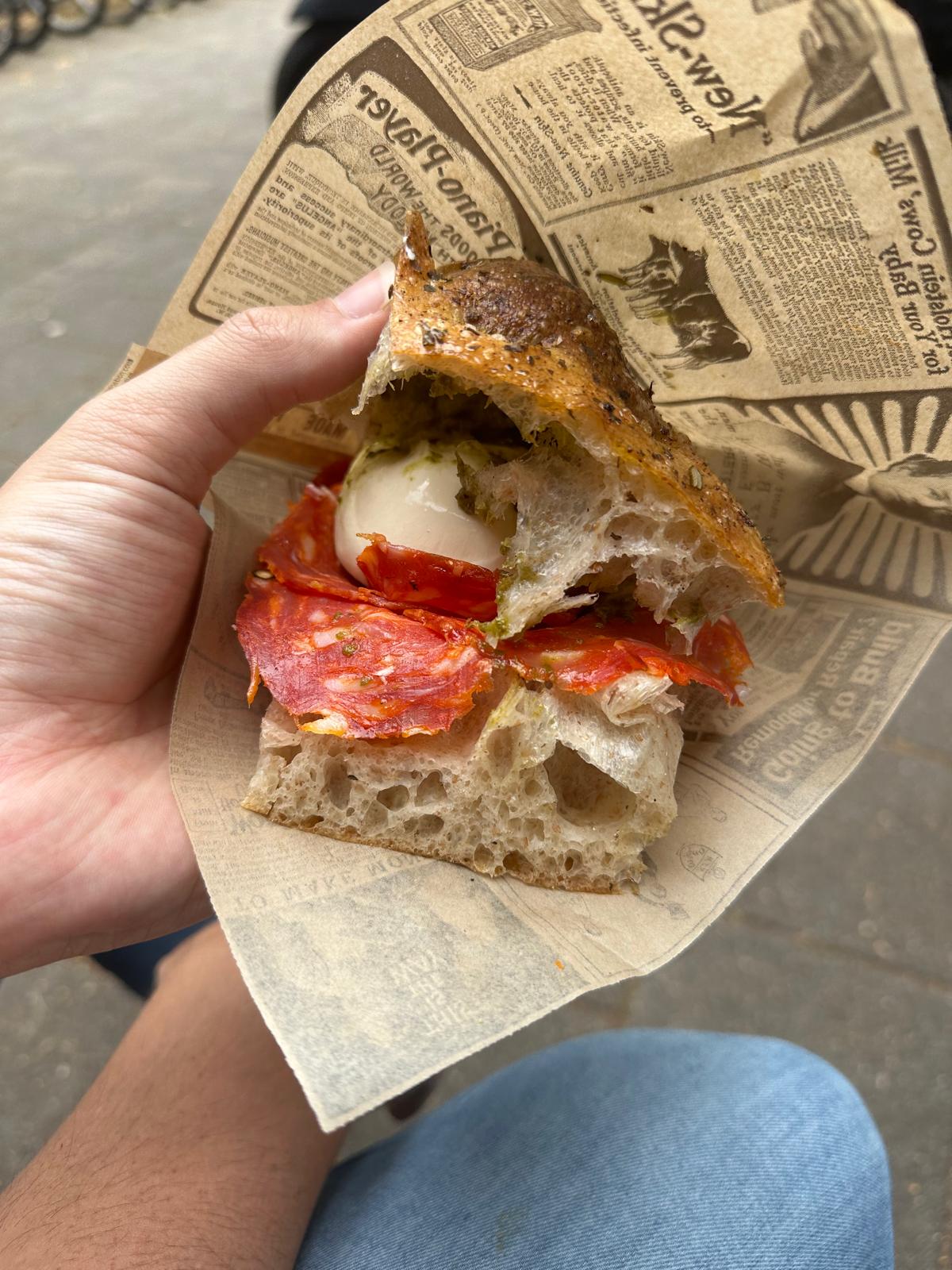 Customized foccacia at Noemi