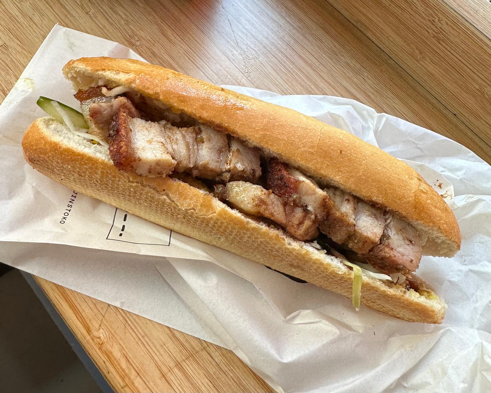 Porkbelly sandwich at Tjin's Toko