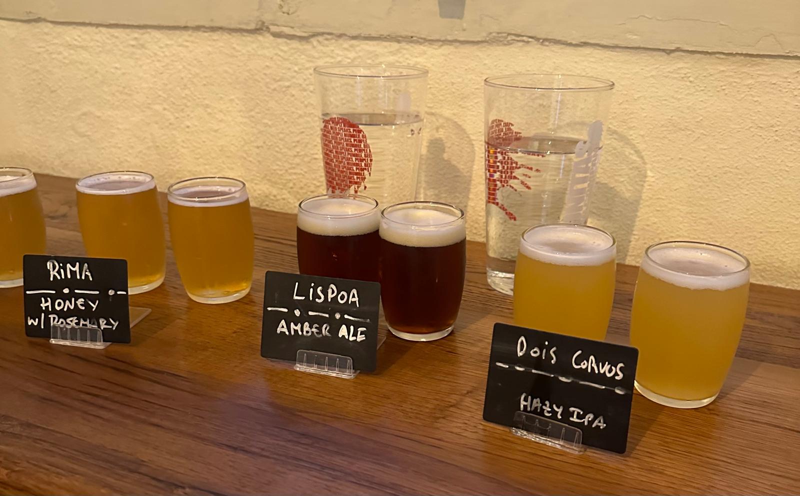 Beer tasting at The Queen Ale