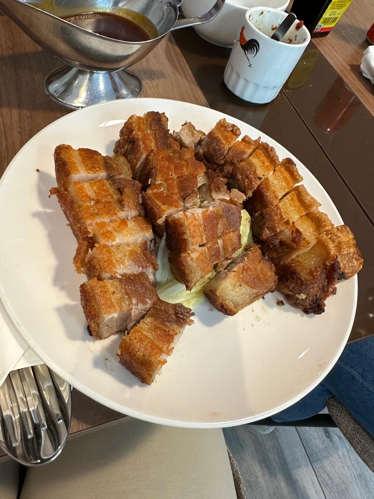 Crispy pork at Lucky Hong King