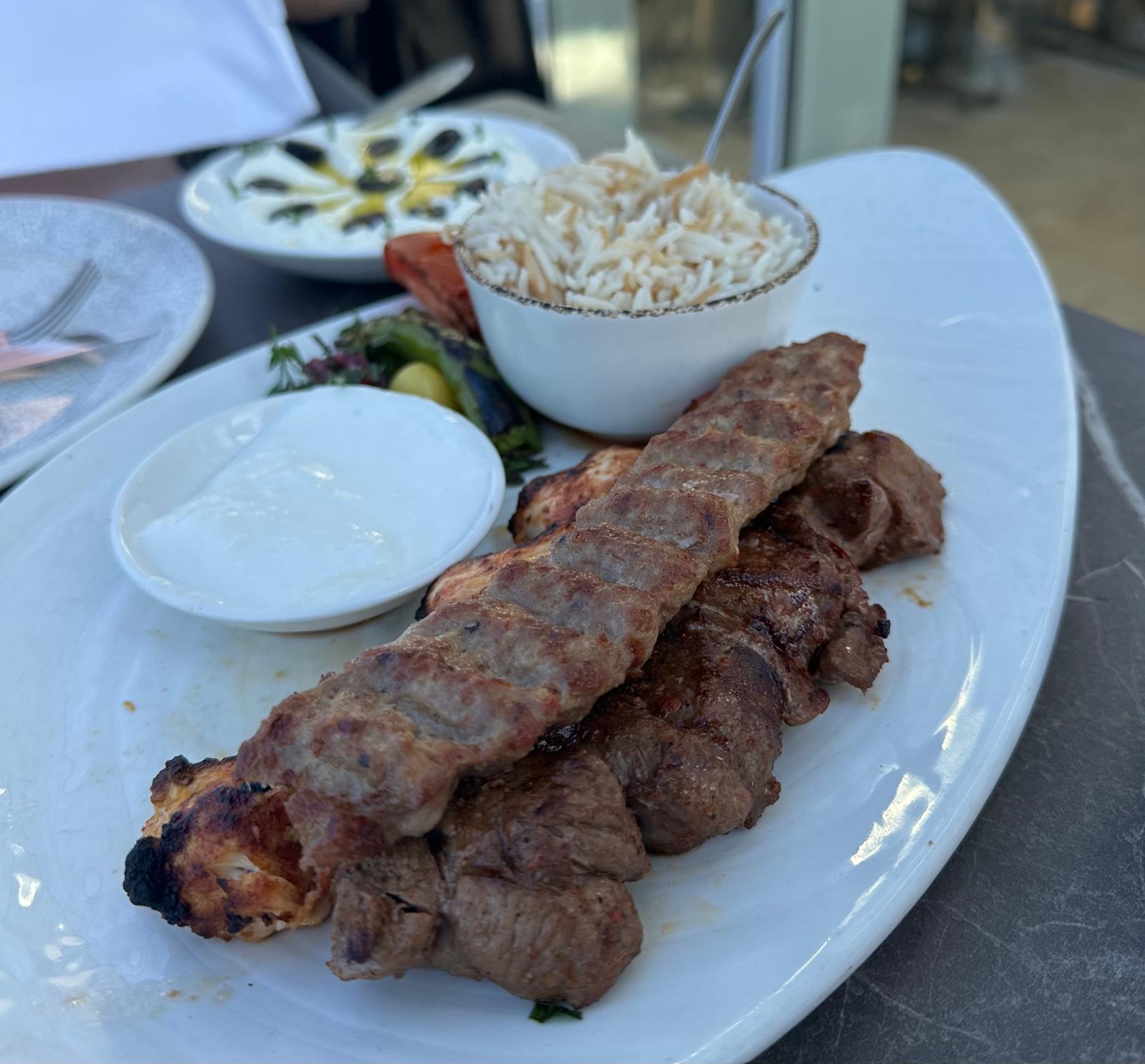 Mixed grill at Cedars