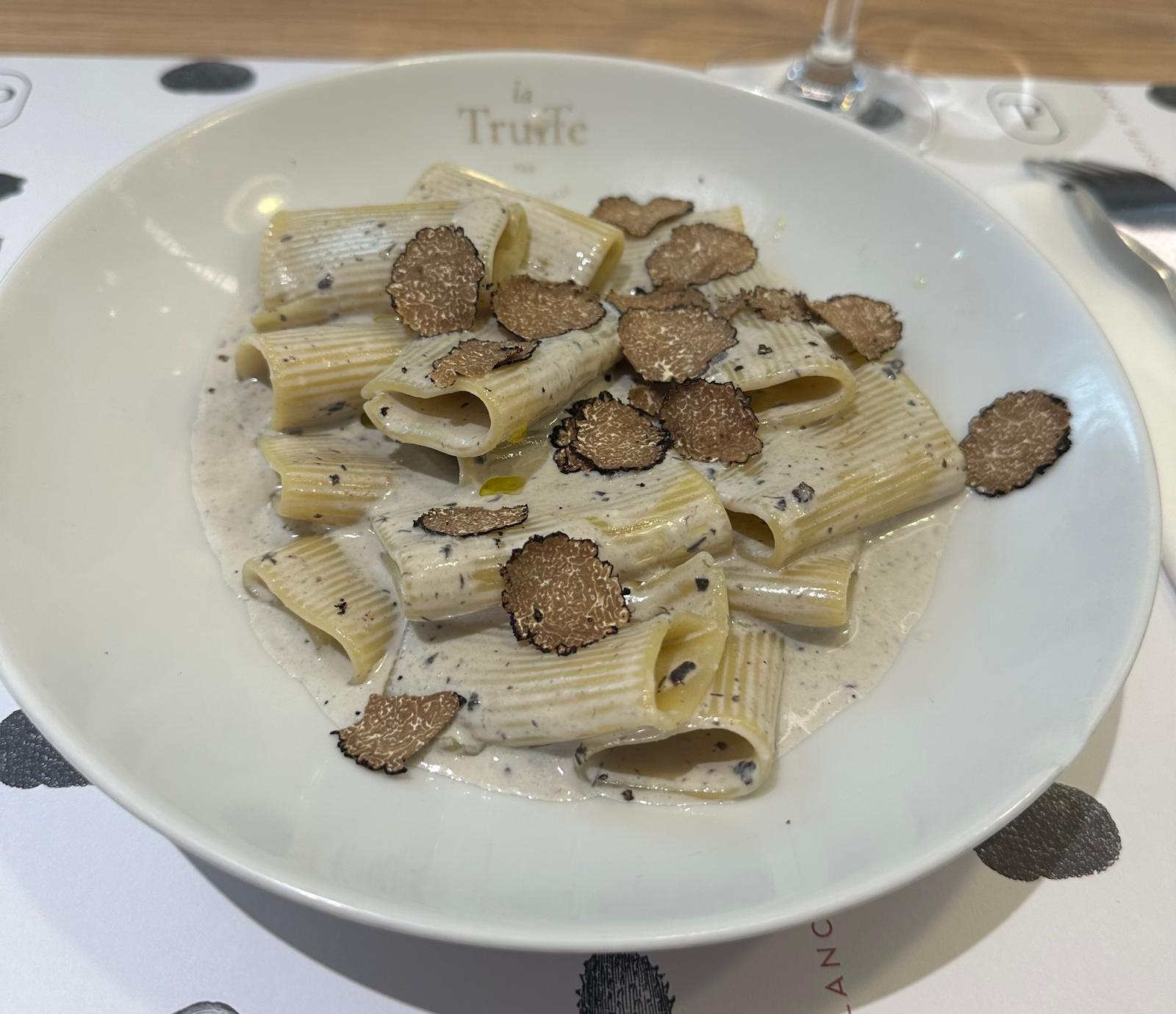 Truffle pasta at La Truffe par Petrossian