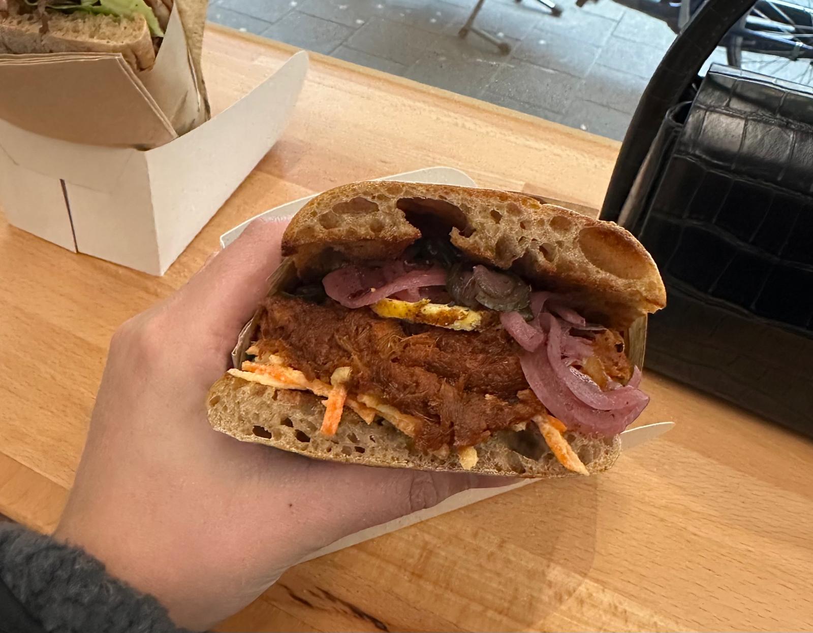 Bakeljauw sandwich Fort Negen