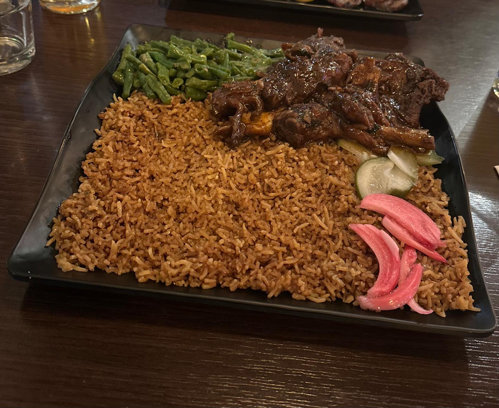 Nasi and chicken at Soenes Roti Bar & Grill